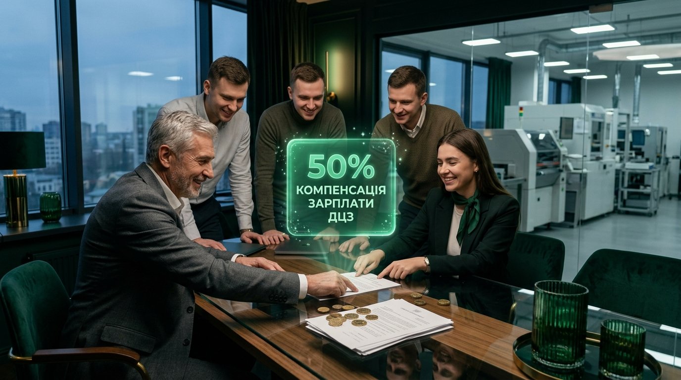 компенсувати 50% зарплати