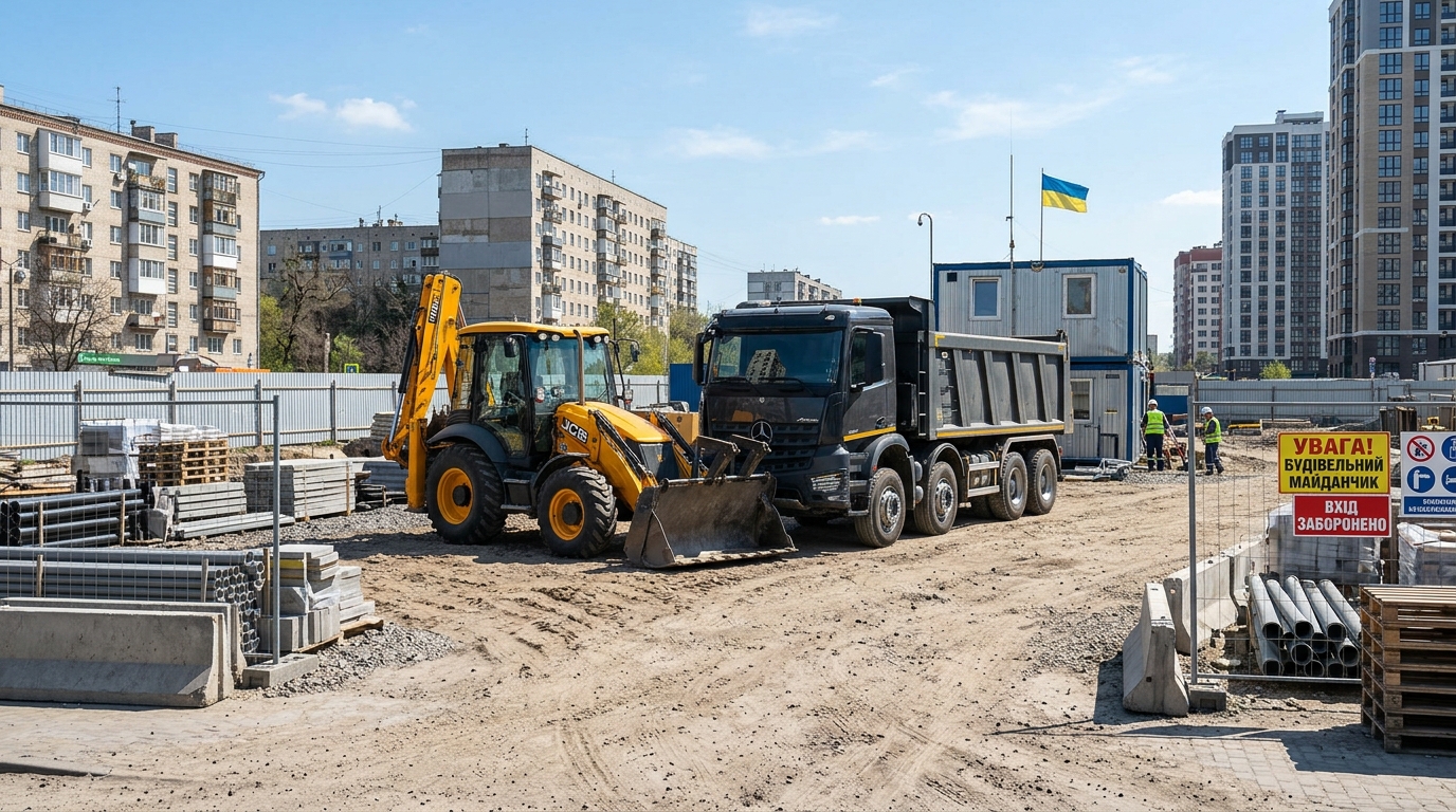 Грант на будівельну спецтехніку та екскаватори